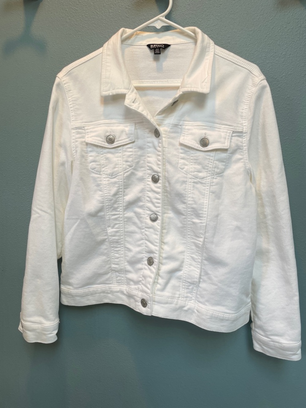 Buffalo David Bitton White Denim Jacket – Women's Medium